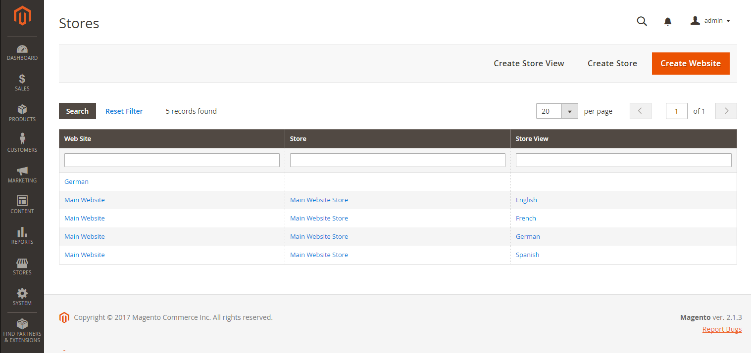 Magento 2 Store Development Settings