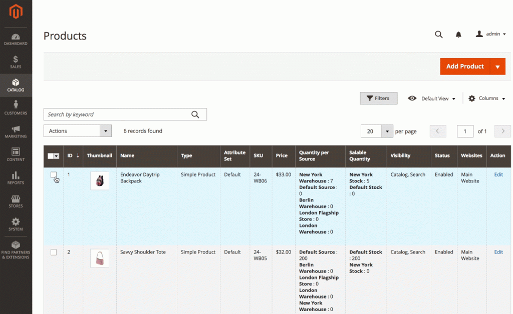 Bulk Unassigning Sources