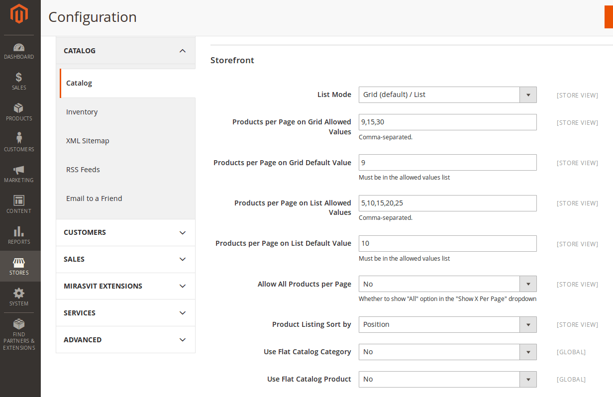 Merge CSS setting in the magneto backend