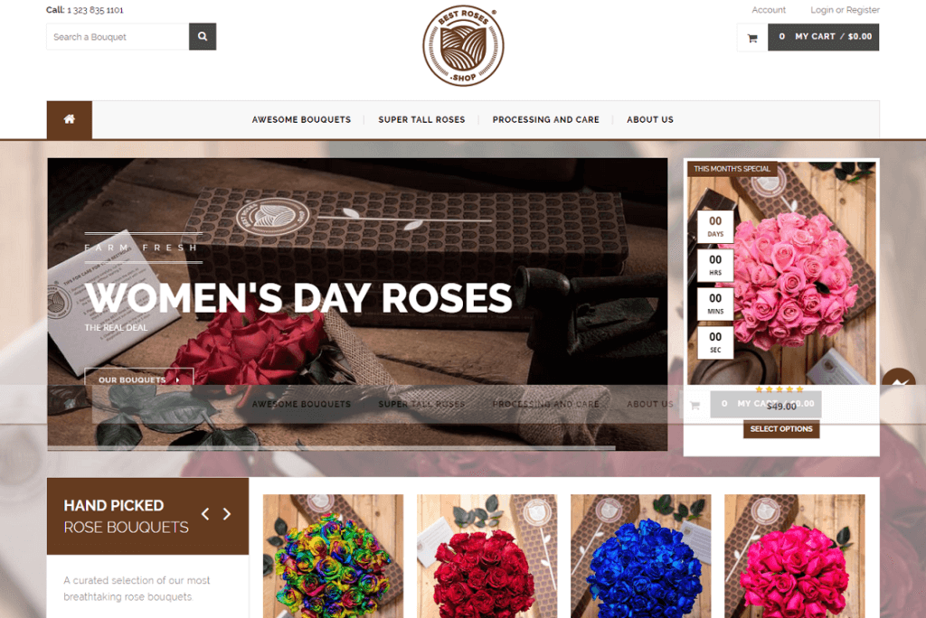 Best Roses Store Shopify