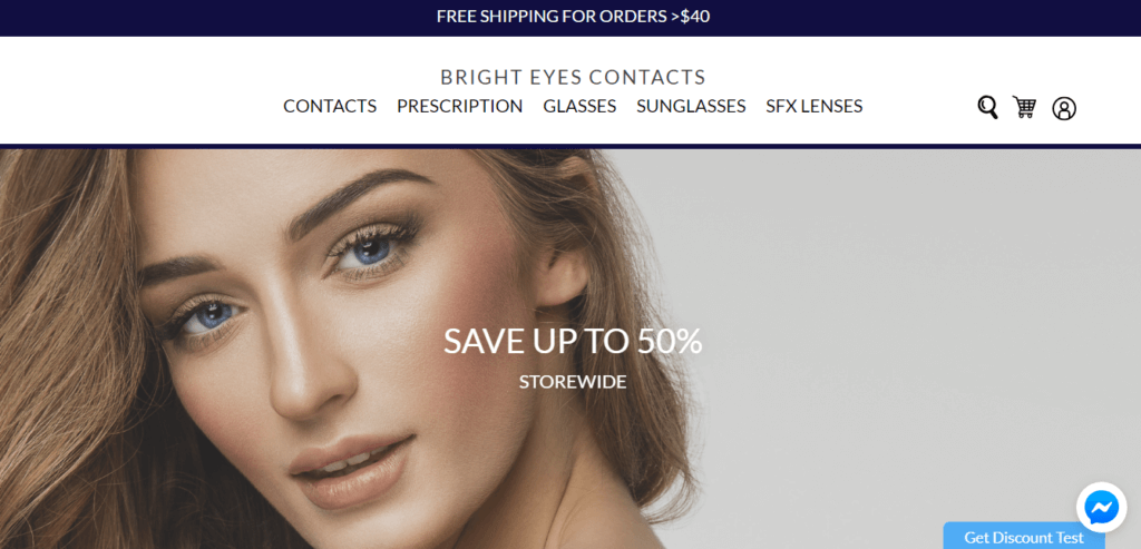 Bright Eyes Contacts Store Online Shopify