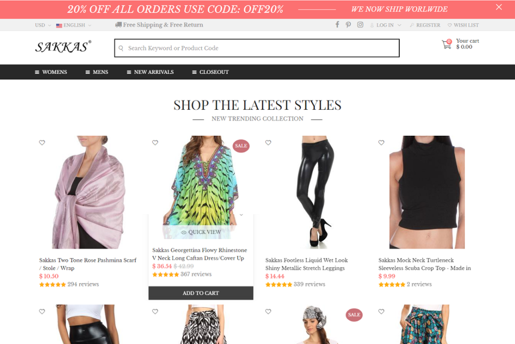 Sakkas Store Women’s Fashion Clothing Online in USA