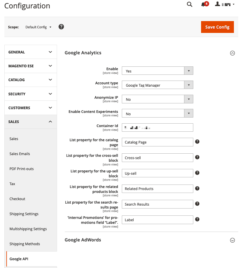 Setup Google Analytics eCommerce tracking in Adobe Commerce