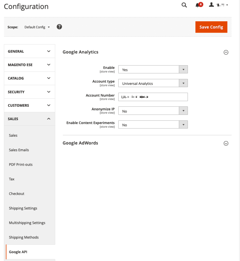Configure Google Analytics Ecommerce Tracking in Adobe Commerce