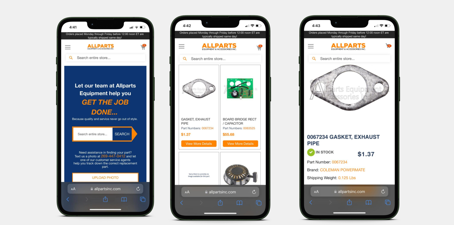 allparts site image